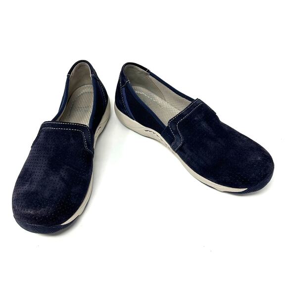 Dansko Size 7 Loafer Black Suede Slip On Comfort Sole Walking Everyday Casual - Picture 1 of 7